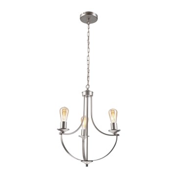 Hanglamp aan een ketting GINA 3xE27/60W/230V mat chroom