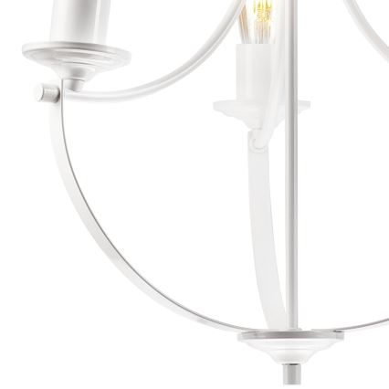 Hanglamp aan een ketting GINA 3xE27/60W/230V wit