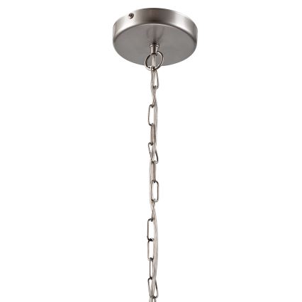 Hanglamp aan een ketting GINA 5xE27/60W/230V mat chroom