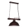 Hanglamp aan een ketting HAKON 1xE27/60W/230V donker hout