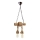 Hanglamp aan een ketting KOS 2xE27/60W/230V beuken - FSC gecertificeerd