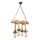 Hanglamp aan een ketting KOS 4xE27/60W/230V beuken - FSC gecertificeerd