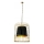 Hanglamp aan een ketting LONGIS 2xE27/60W/230V diameter 60 cm goud/zwart