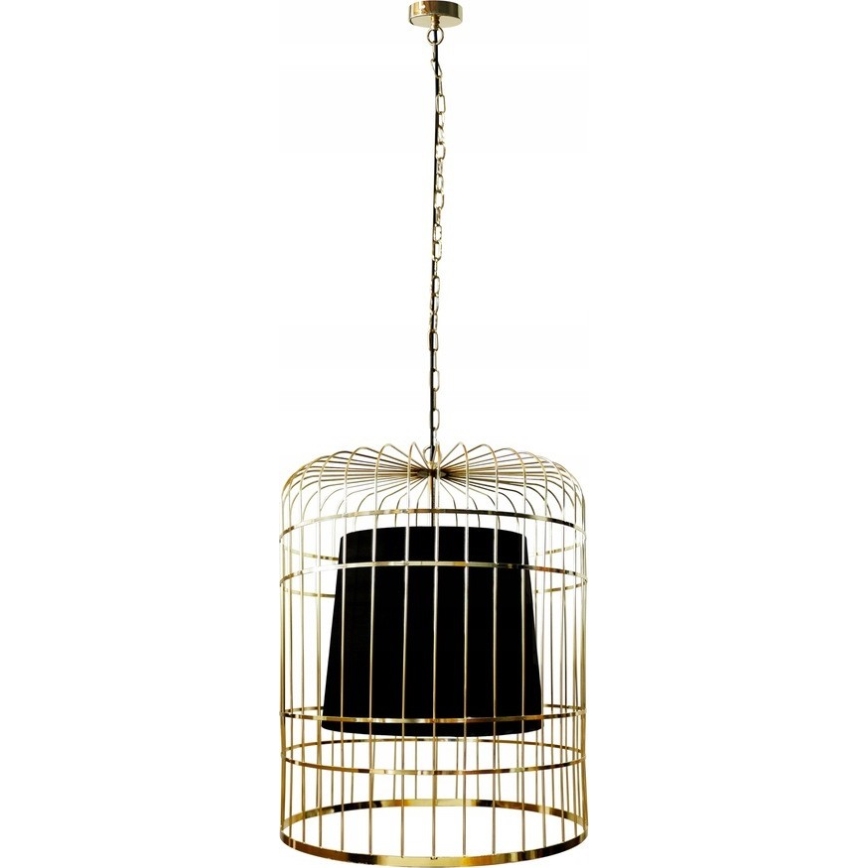 Hanglamp aan een ketting LONGIS 2xE27/60W/230V diameter 60 cm goud/zwart