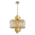 Hanglamp aan een ketting MARGOT 6xE14/40W/230V diameter 43 cm goud