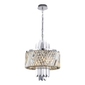Hanglamp aan een ketting MARGOT 6xE14/40W/230V mat chroom