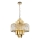 Hanglamp aan een ketting MARGOT 9xE14/40W/230V diameter 55 cm goud