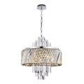 Hanglamp aan een ketting MARGOT 9xE14/40W/230V mat chroom
