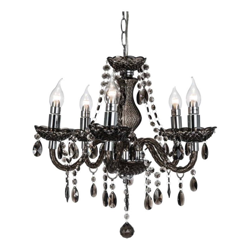 Hanglamp aan een ketting MARIE 5xE14/40W/230V zwart