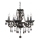 Hanglamp aan een ketting MARIE 5xE14/40W/230V zwart