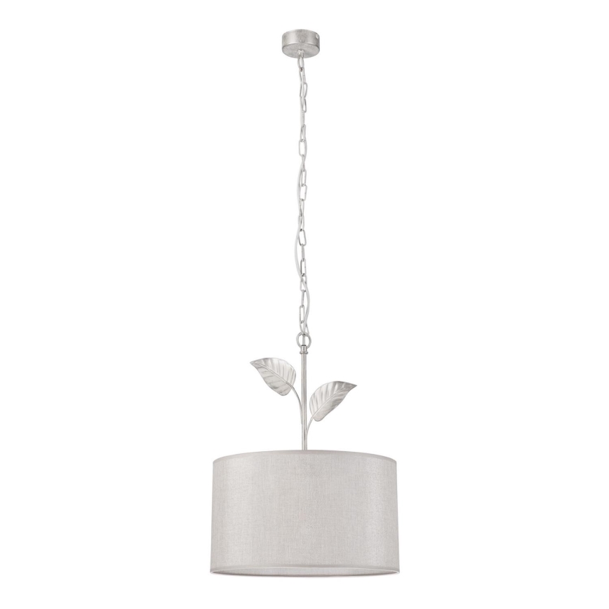 Hanglamp aan een ketting NOEMI 1xE27/60W/230V diameter 35 cm zilver