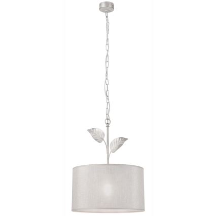 Hanglamp aan een ketting NOEMI 1xE27/60W/230V diameter 35 cm zilver