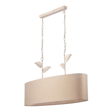 Hanglamp aan een ketting NOEMI 2xE27/60W/230V goud