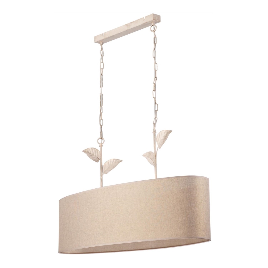 Hanglamp aan een ketting NOEMI 2xE27/60W/230V goud