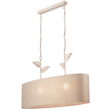 Hanglamp aan een ketting NOEMI 2xE27/60W/230V goud