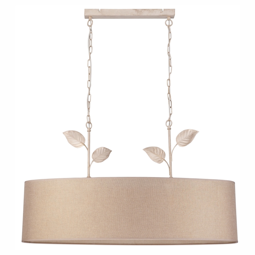 Hanglamp aan een ketting NOEMI 2xE27/60W/230V goud