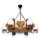 Hanglamp aan een ketting QUEEN 6xE14/40W/230V beuken - FSC gecertificeerd