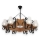 Hanglamp aan een ketting QUEEN 8xE14/40W/230V beuken - FSC gecertificeerd