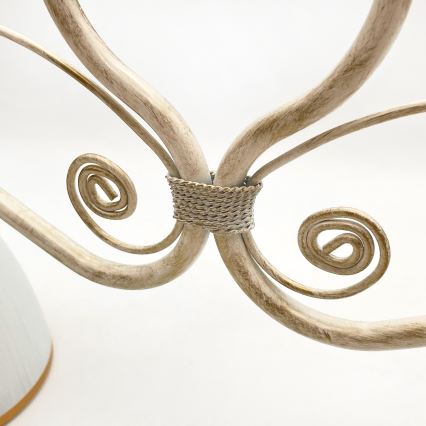 Hanglamp aan een ketting RETRO 2xE27/60W/230V goud/patina