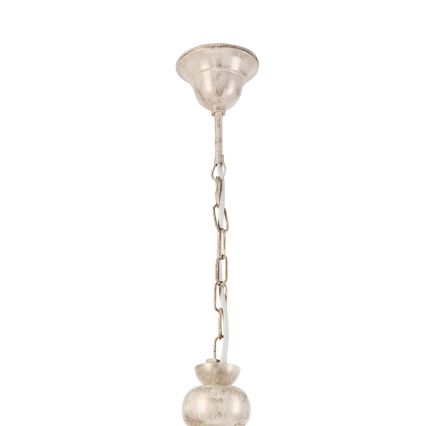 Hanglamp aan een ketting RETRO 2xE27/60W/230V goud/patina