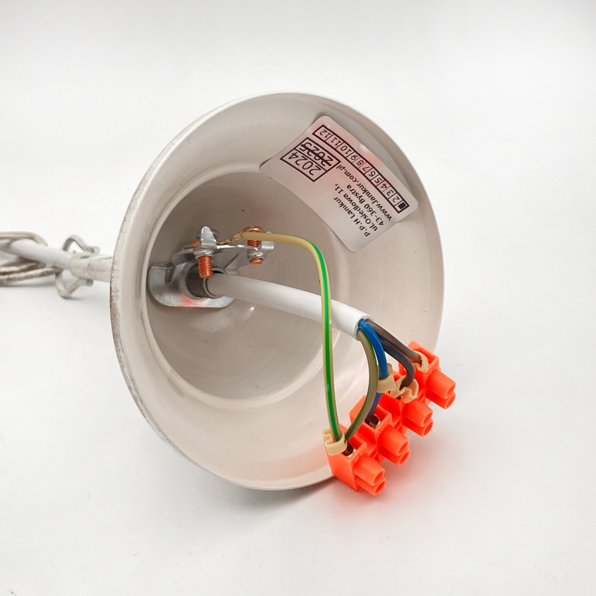 Hanglamp aan een ketting RETRO 2xE27/60W/230V goud/patina