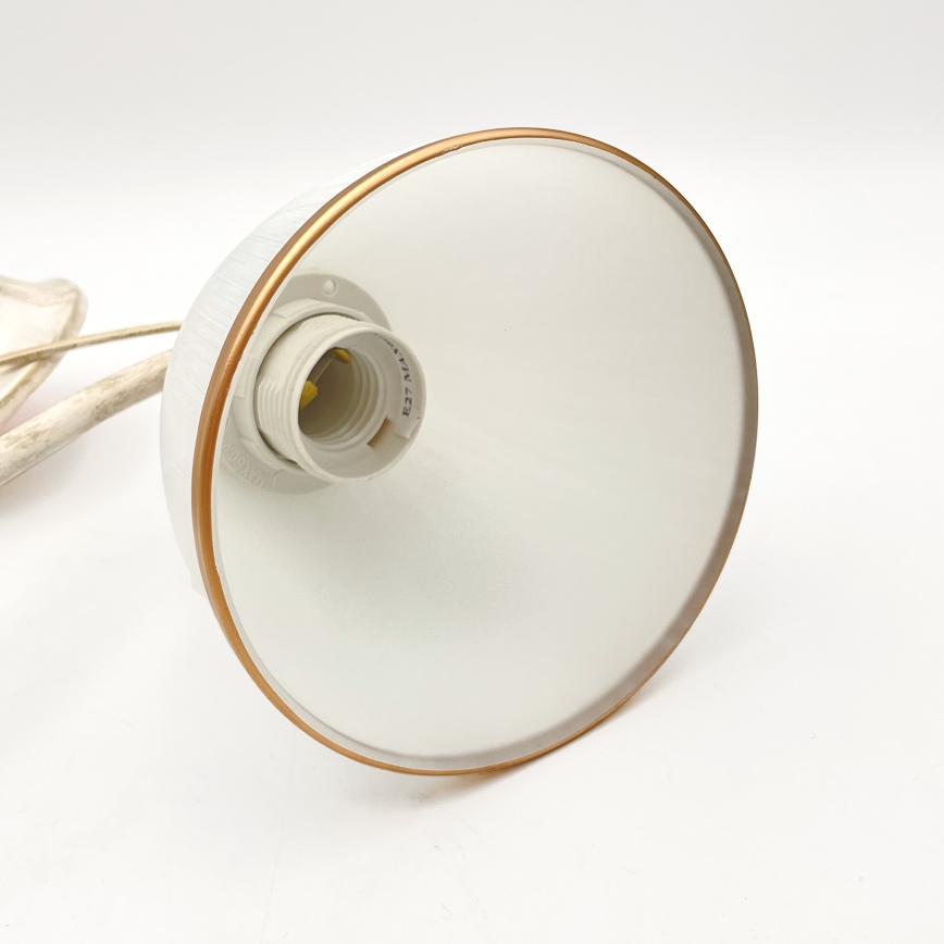 Hanglamp aan een ketting RETRO 2xE27/60W/230V goud/patina