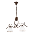 Hanglamp aan een ketting RETRO 2xE27/60W/230V koper/patina