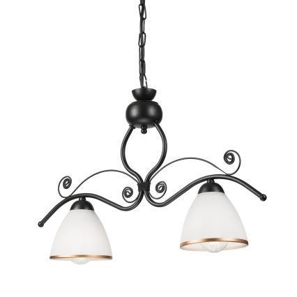 Hanglamp aan een ketting RETRO 2xE27/60W/230V zwart