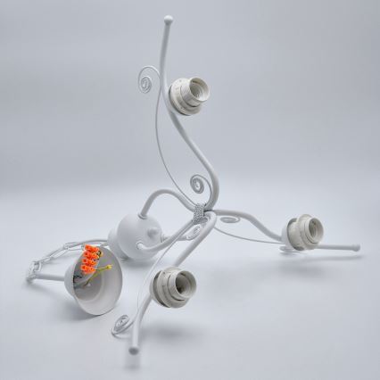 Hanglamp aan een ketting RETRO II 3xE27/60W/230V wit