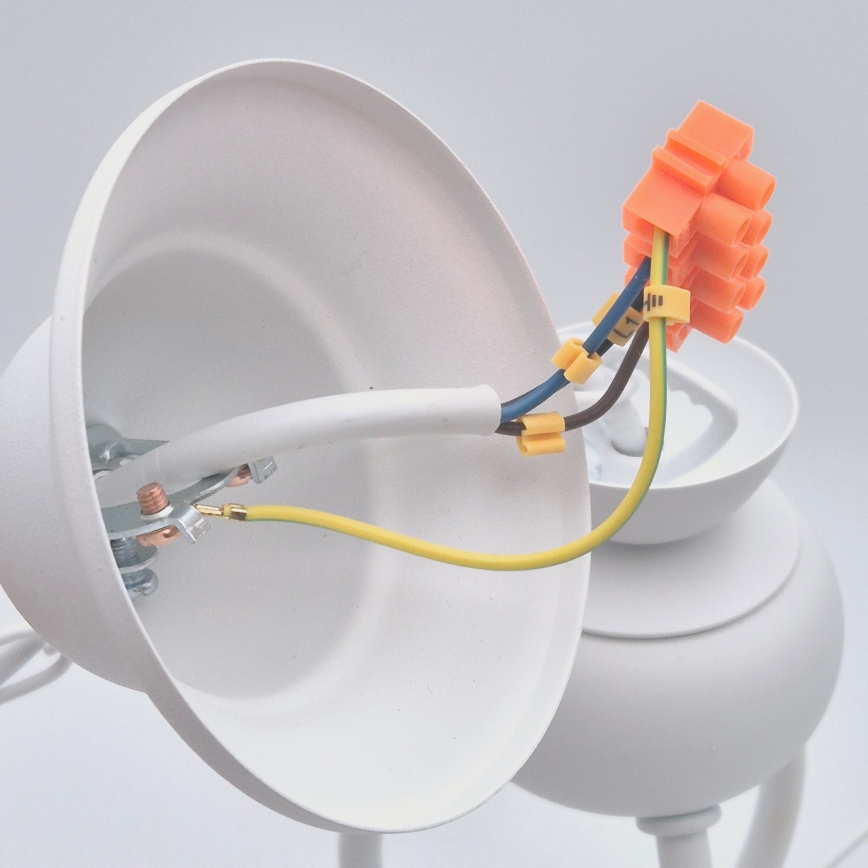 Hanglamp aan een ketting RETRO II 3xE27/60W/230V wit