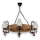 Hanglamp aan een ketting ROATA 6xE14/40W/230V diameter 70 cm beuken - FSC gecertificeerd
