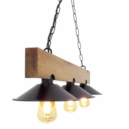 Hanglamp aan een ketting SAPKA 3xE27/60W/230V