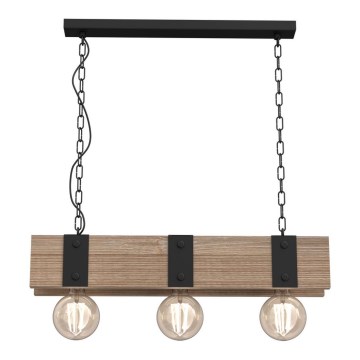 Hanglamp aan een ketting SODER 3xE27/60W/230V