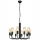 Hanglamp aan een ketting TIFFANY 10xE27/60W/230V zwart