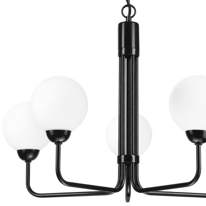 Hanglamp aan een ketting TIFFY 5xG9/5W/230V zwart