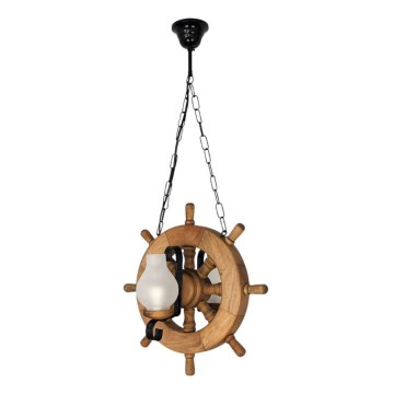 Hanglamp aan een ketting TIMONA 2xE14/40W/230V beuken - FSC gecertificeerd