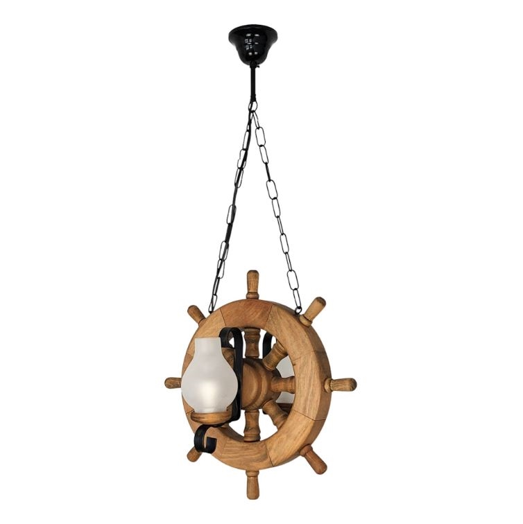 Hanglamp aan een ketting TIMONA 2xE14/40W/230V beuken - FSC gecertificeerd