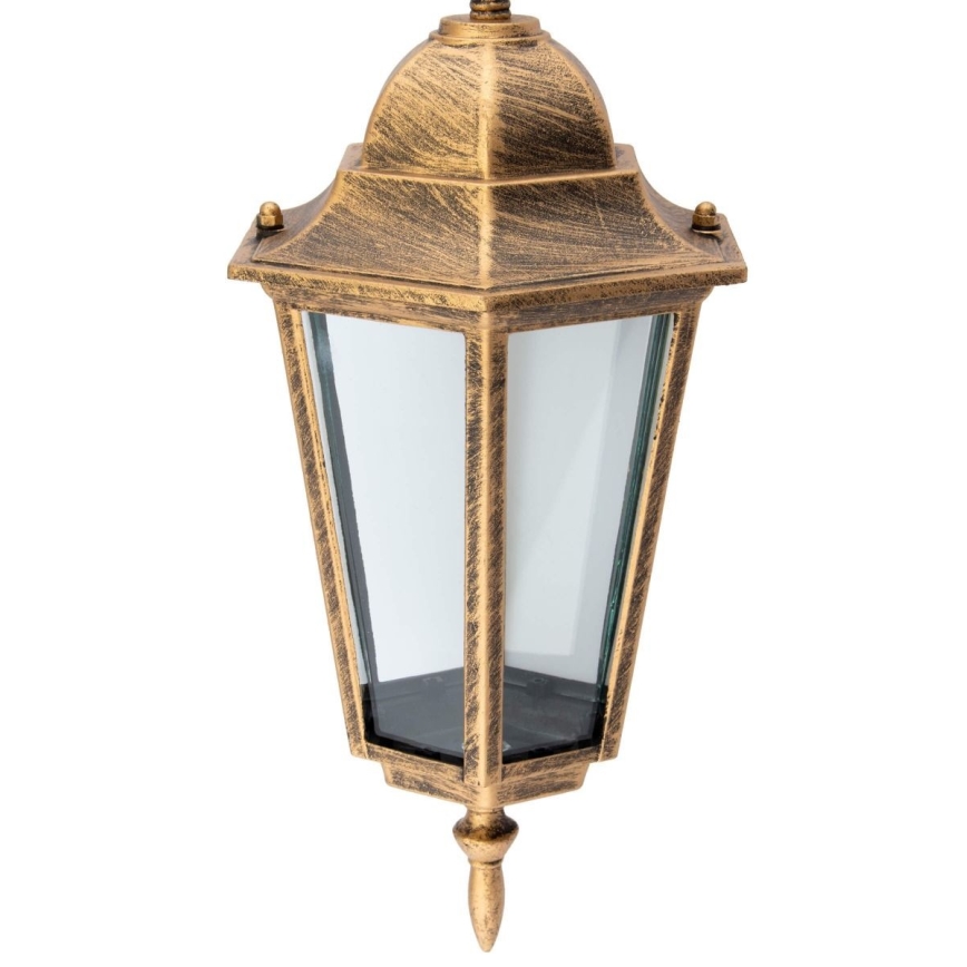 Hanglamp aan een ketting voor Buiten 1xE27/60W/230V goud IP44