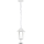 Hanglamp aan een ketting voor Buiten 1xE27/60W/230V IP44 wit