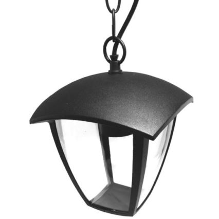 Hanglamp aan een ketting voor buiten SURVA 1xE27/60W/230V IP44 zwart