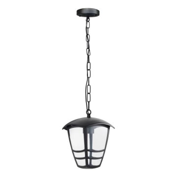Hanglamp aan een ketting voor buiten TEVIO 1xE27/60W/230V IP54 zwart