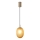 Hanglamp aan een koord 1xE14/25W/230V bruin pr. 15 cm