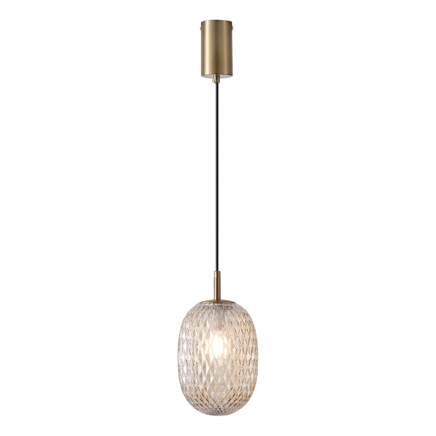 Hanglamp aan een koord 1xE14/25W/230V doorzichtig diameter 15 cm