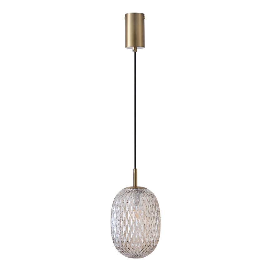 Hanglamp aan een koord 1xE14/25W/230V doorzichtig diameter 15 cm