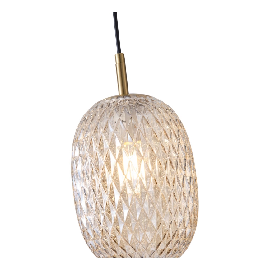 Hanglamp aan een koord 1xE14/25W/230V doorzichtig diameter 15 cm