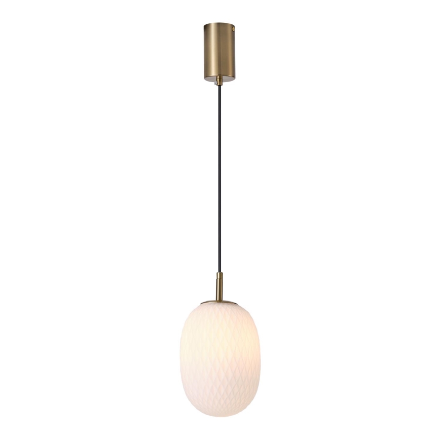 Hanglamp aan een koord 1xE14/25W/230V wit diameter 15 cm