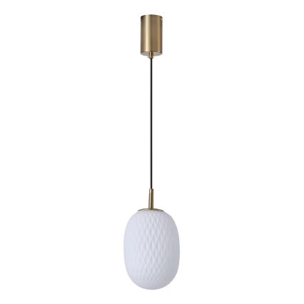 Hanglamp aan een koord 1xE14/25W/230V wit diameter 15 cm