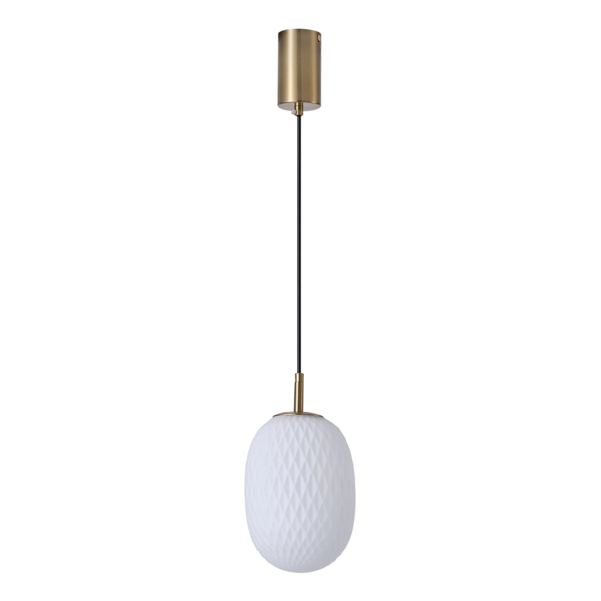Hanglamp aan een koord 1xE14/25W/230V wit diameter 15 cm