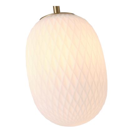Hanglamp aan een koord 1xE14/25W/230V wit diameter 15 cm