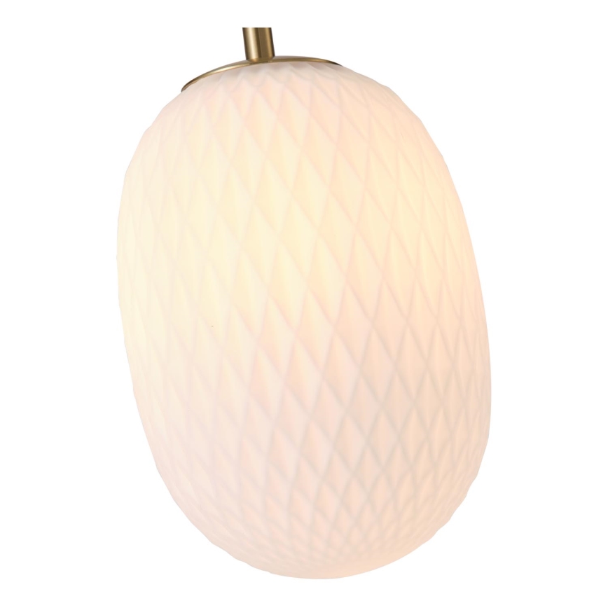 Hanglamp aan een koord 1xE14/25W/230V wit diameter 15 cm